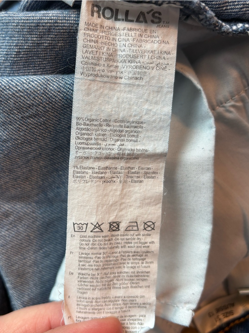 ROLLA’S Eastcoast Wide Leg Flare Jean - Silverlake High Rise Size 31 / US 12 - Picture 14 of 15
